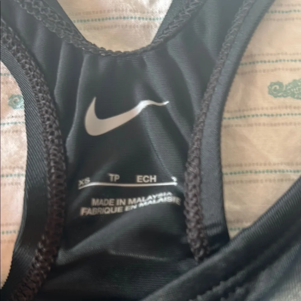 Nike Black and White Sports Bra
